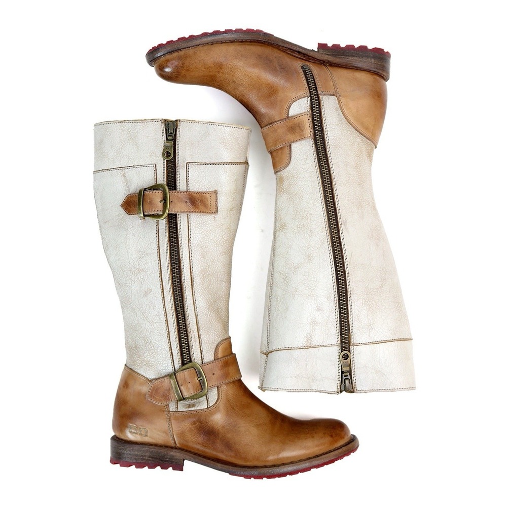 Bed Stu Gogo Lug Sole Mid-Calf Boots Buckle Leather Women's Sz 8 MSRP $345 - Picture 12 of 12